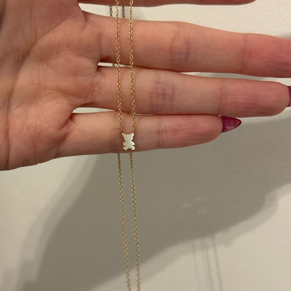 ARIEL GORDON 14k Teddy Bear Pendant Necklace